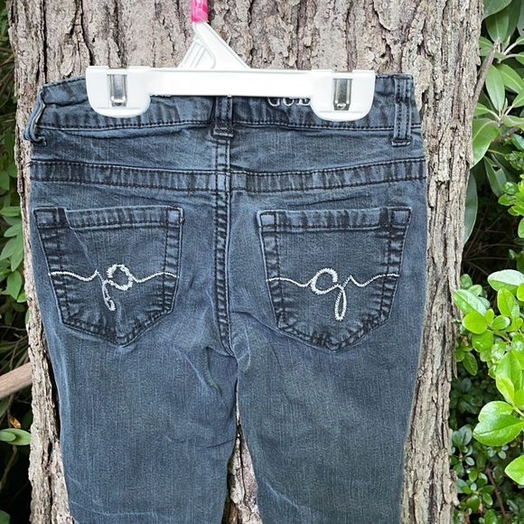 Guess Jeans Daredevil Skinny Leg Black Charcoal Gray Denim 7 Boys - Picture 5 of 16